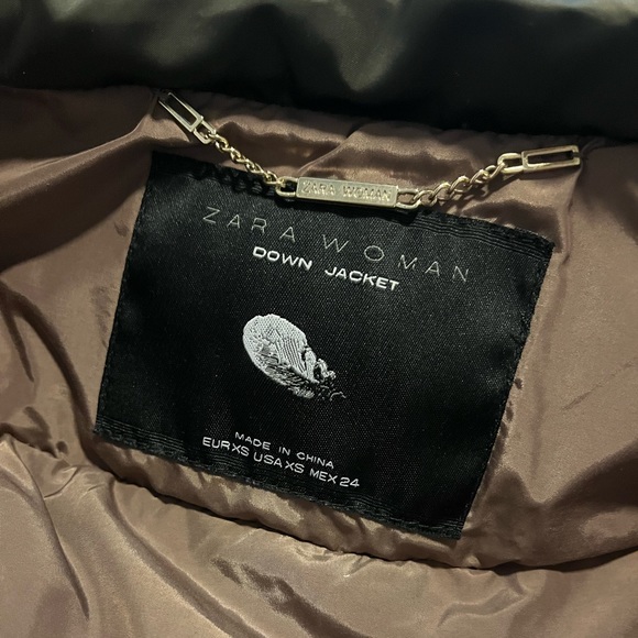 Zara down faux fur winter jacket - Picture 3 of 3